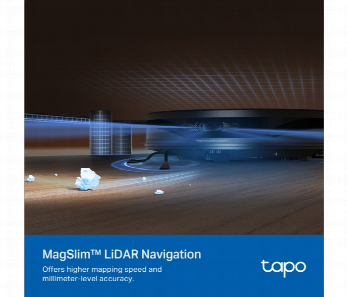 Tapo Rv20 Max Plus 5300Pa Suction Magslim Lidar Navigation Robot Vacuum And Mop With Auto Empty Dock - Zoom Image 6