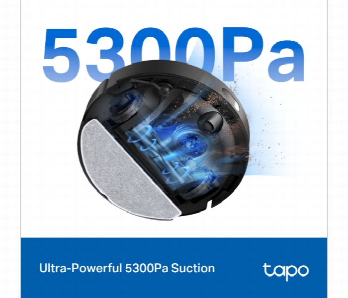Tapo Rv30 Max 5300Pa Hyper Suction Robot Vacuum And Mop - Zoom Image 4