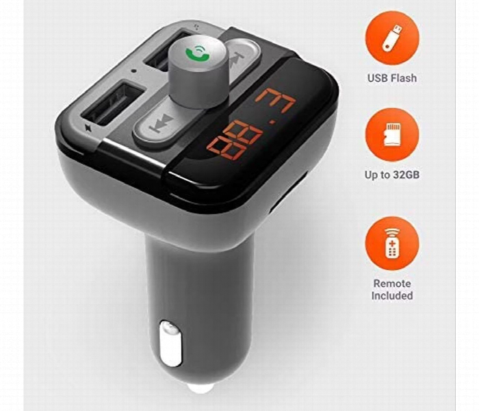 Porodo Fm Transmitter And Car Charger - Zoom Image 2