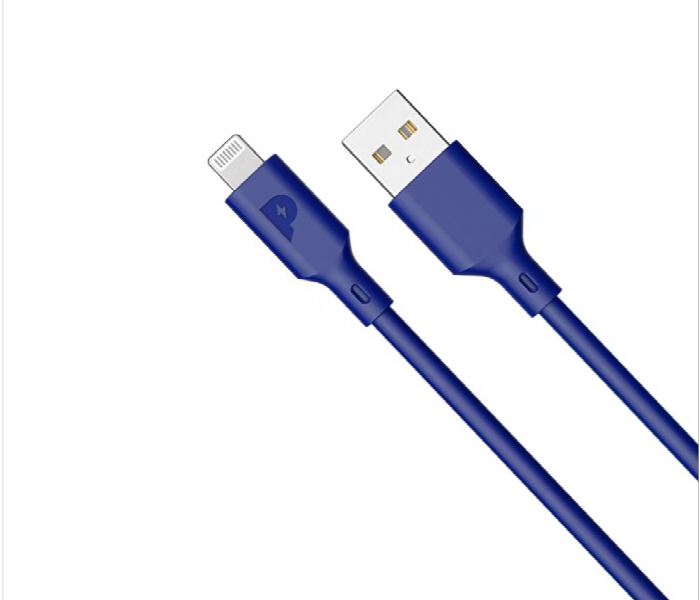 Powerology Basic Lightning Cable 1.2M Blue - Zoom Image 2