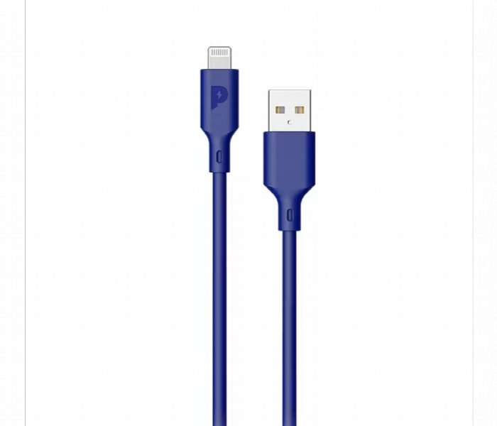Powerology Basic Lightning Cable 1.2M Blue - Zoom Image 1