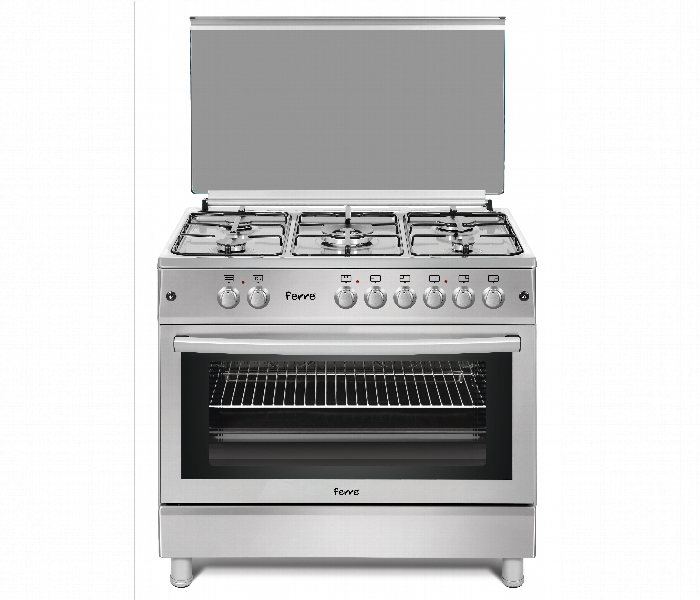 Ferre Free Standing Cooker Fr.e60X90E5 90X60Cm Gas Electric Full Safety - Zoom Image