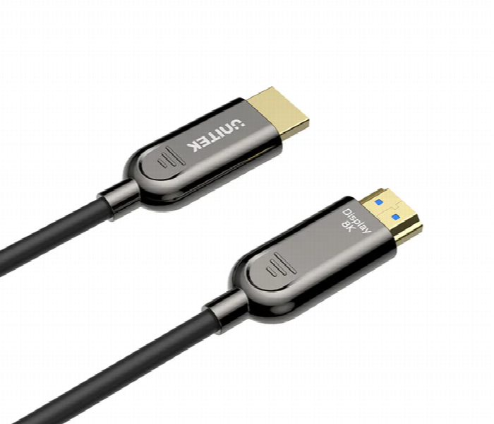 Unitek Fiber Optic 8K Hdmi Cable 10M Black - Zoom Image 2