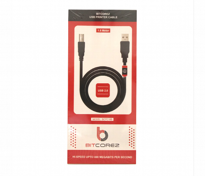 Bitcorez Usb Printer Cable 1.8 Meter - Zoom Image 2