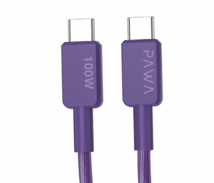 Pawa El Caro Braided Cable Usb C To Usb C Purple - Zoom Image 2