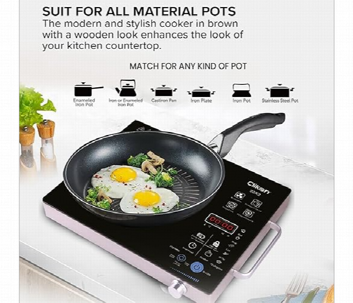 Clikon Ck4282 2200W Smart Infrared Cooker With High Tempered Crystallite Panel And Touch Control - Zoom Image 2