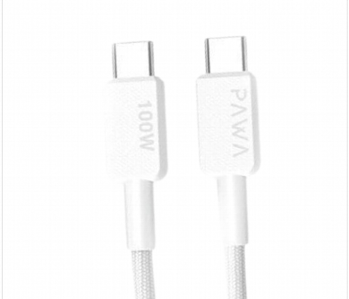 Pawa El Caro Braided Cable Usb C To Usb C White - Zoom Image 2
