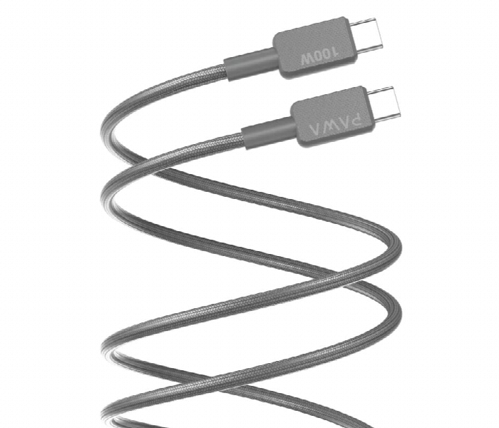 Pawa El Caro Braided Cable Usb C To Usb C Gray - Zoom Image 1