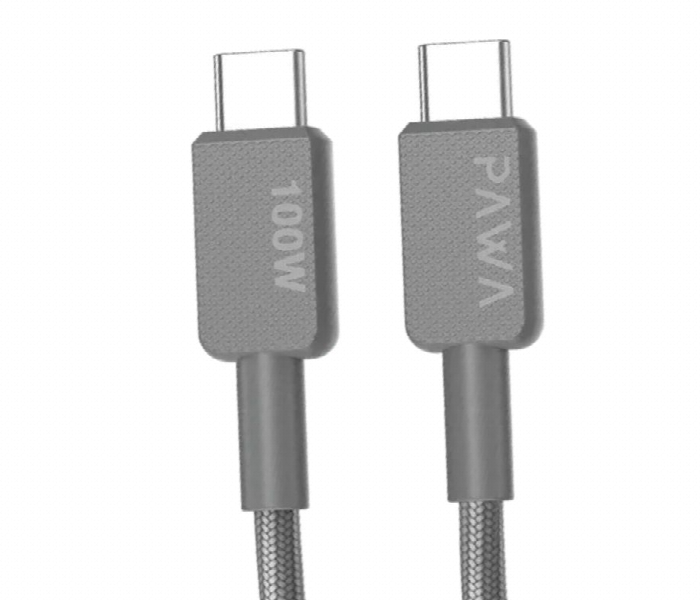 Pawa El Caro Braided Cable Usb C To Usb C Gray - Zoom Image 2