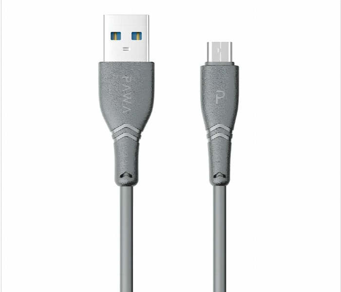 Pawa Pvc 3A Data And Quick Charging Type C Cable 1.2M Or 4Ft Grey - Zoom Image 1