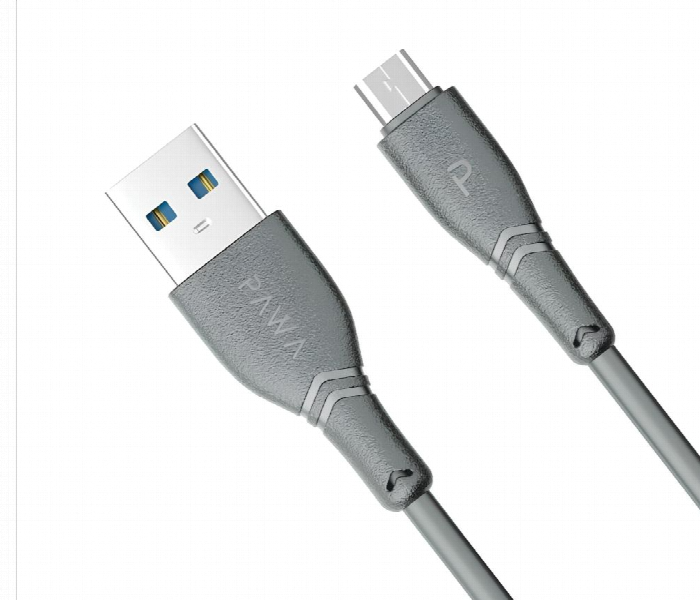 Pawa Pvc 3A Data And Quick Charging Type C Cable 1.2M Or 4Ft Grey - Zoom Image 2