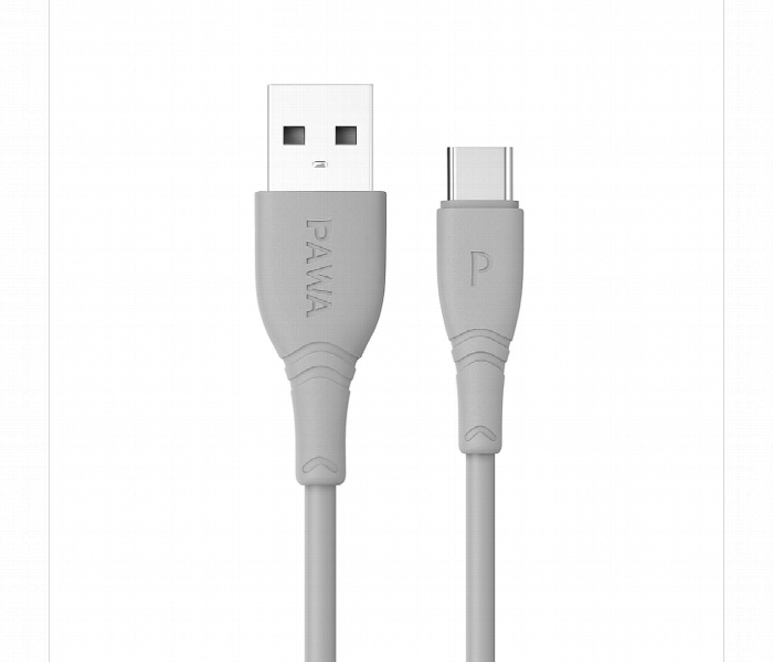 Pawa Pvc 2.4A Data And Quick Charging Micro Cable 1.2M Or 4Ft Grey - Zoom Image 1