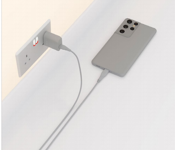 Pawa Pvc 2.4A Data And Quick Charging Micro Cable 1.2M Or 4Ft Grey - Zoom Image 3