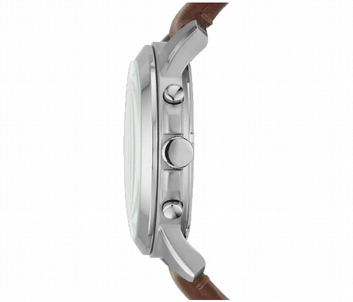Fossil Mens Water Resistant Leather Chronograph Watch Fs4813Ie 44 Mm Brown - Zoom Image 2