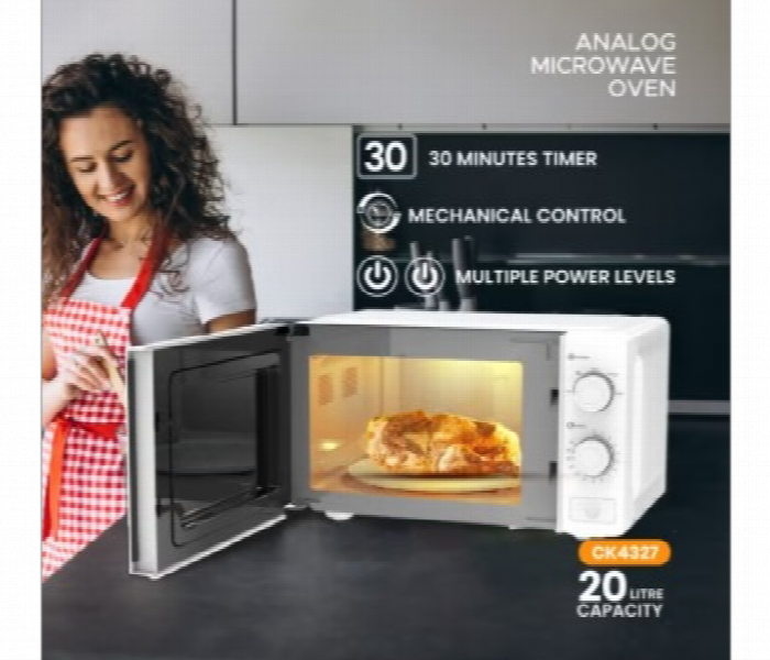 Clikon Ck4327 700W Microwave Oven 20L Manual With 5 Power Levels And 35 Minute Timer - Zoom Image 7