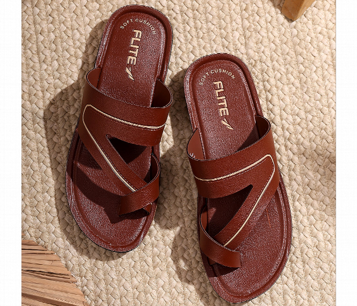 Flite Slippers For Men Pug 186 Uk9 Eu43 Brown - Zoom Image 1