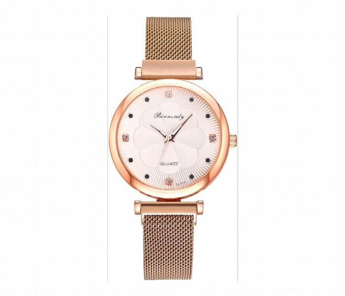 Luxury Simplicity Lady Stainless Steel Strap Wristwatches Custom Logo Casual Women Magnet - Zoom Image 1