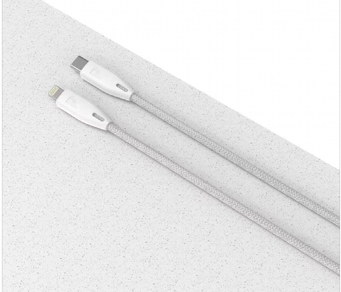 Powerology Braided Usb C To Lightning Cable White - Zoom Image 7
