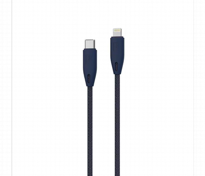 Powerology Braided Usb C To Lightning Cable 1.2M Or 4Ft Blue - Zoom Image 3