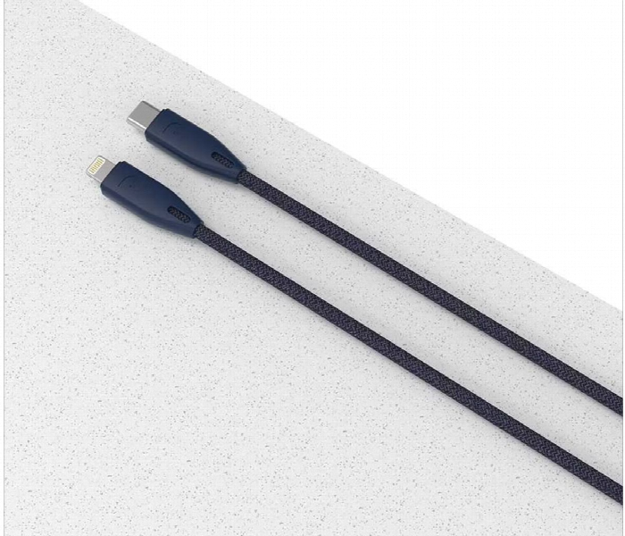 Powerology Braided Usb C To Lightning Cable 1.2M Or 4Ft Blue - Zoom Image 2