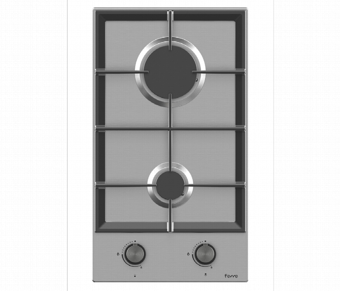 Ferre Bl151 Built In 30Cm 2 Burner Gas Hob Inox Made In Turkey - Zoom Image