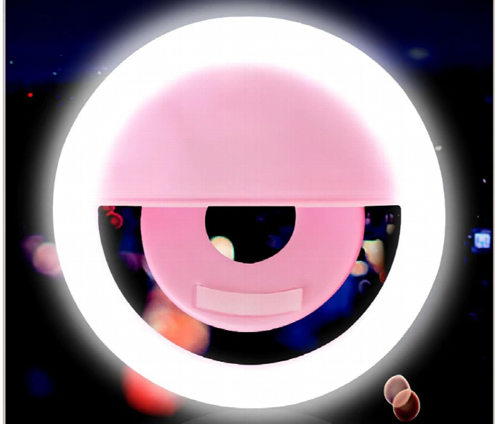 Led Small Selfie Ring Light Pink - Zoom Image 3