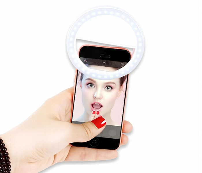 Led Small Selfie Ring Light White - Zoom Image 4