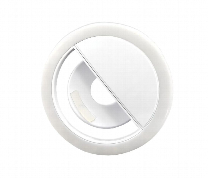 Led Small Selfie Ring Light White - Zoom Image 1