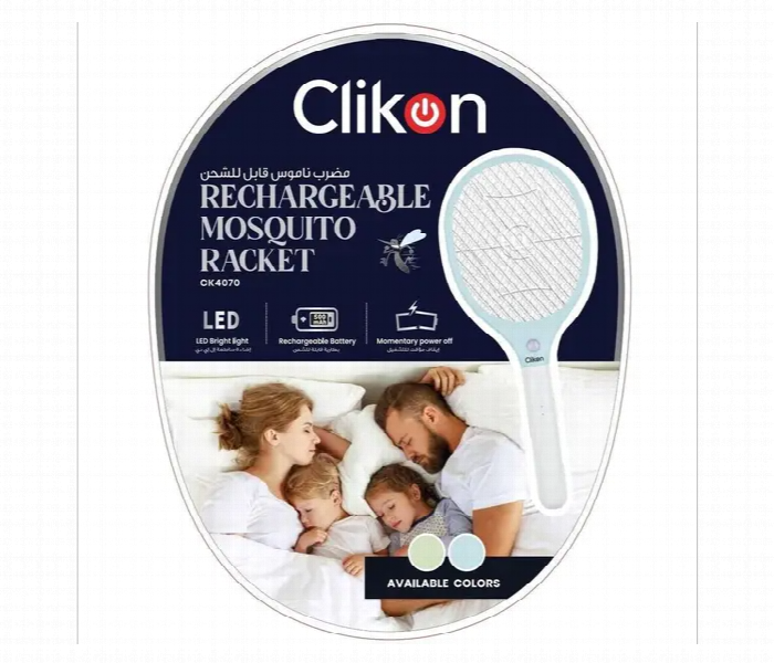 Clikon Ck4070 Rechargeable Mosquito Racket With Built In Led Light - Zoom Image 2