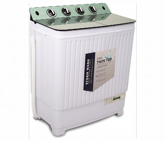 Clikon Ck664 635W 11Kg Semi Automatic Twin Tub Washing Machine With Air Drying Function - Zoom Image 2