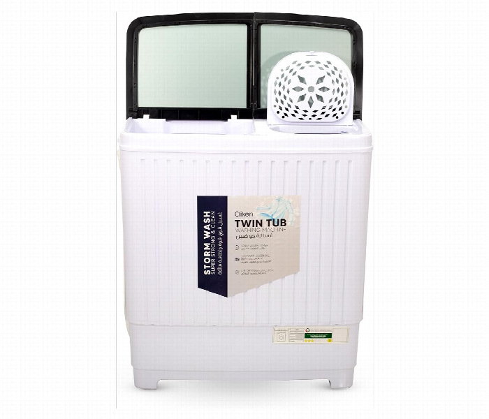 Clikon Ck664 635W 11Kg Semi Automatic Twin Tub Washing Machine With Air Drying Function - Zoom Image 4