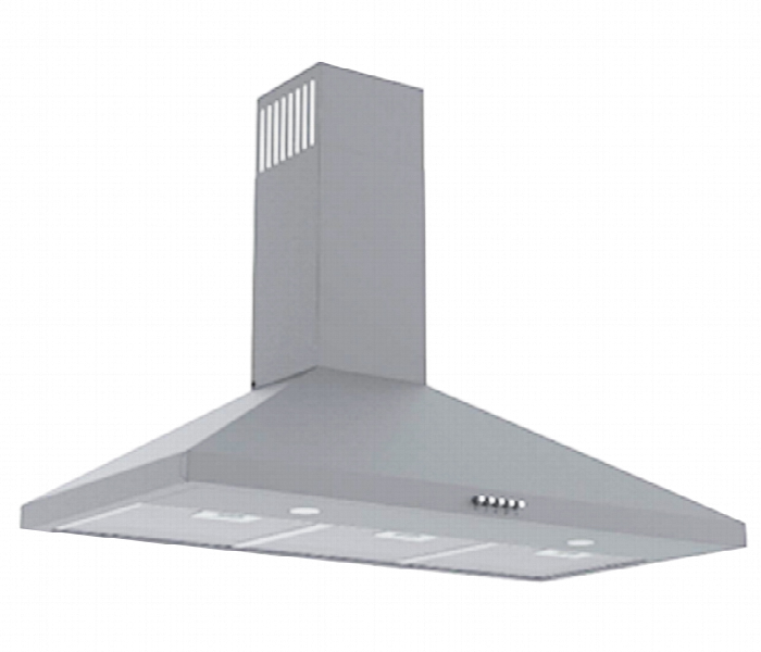 Ferre Frh.dp90Sb50P 90Cm Built In Pyramid Chimney Hood Matt Silver - Zoom Image