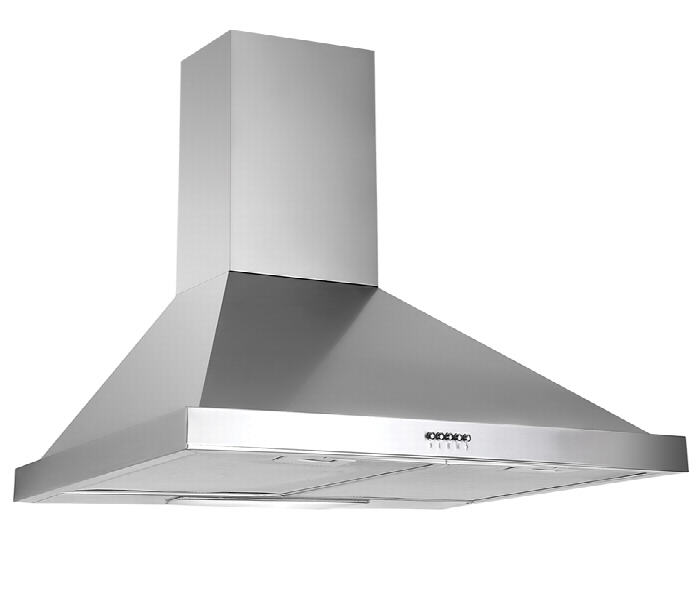 White Daisy Gusto 60 Inox 60Cm Pyramid Chimney Hood With Led And Filter - Zoom Image