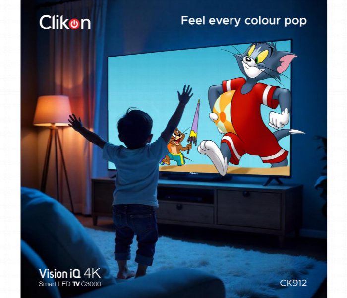 Clikon Ck912 55 Inch Vision Iq 4K Ultra Hd Smart Android Led Tv - Zoom Image 2