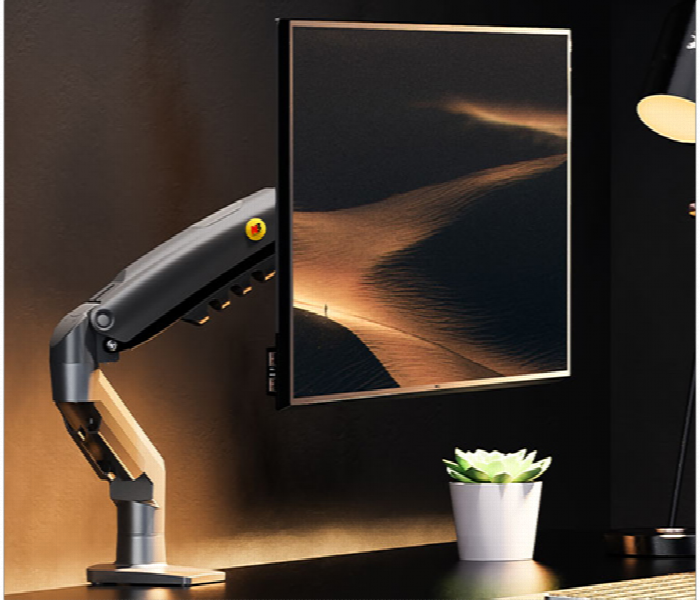 Nb North Bayou F80 Single Monitor Mount Arm Gray For 17 To 32 Inch Screens - Zoom Image 4