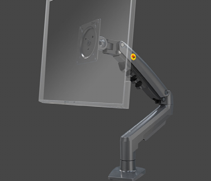 Nb North Bayou F80 Single Monitor Mount Arm Gray For 17 To 32 Inch Screens - Zoom Image 2