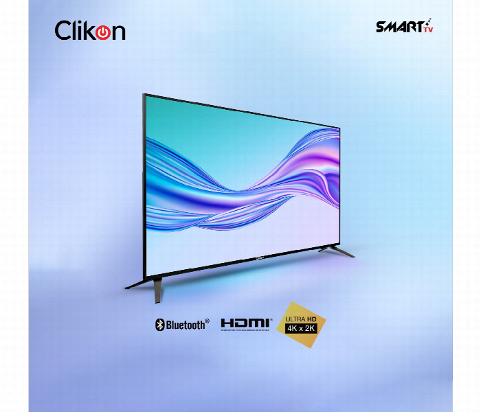 Clikon Ck913 65 Inch Vision Iq 4K Ultra Hd Smart Android Led Tv With Built In Dolby Audio - Zoom Image 2