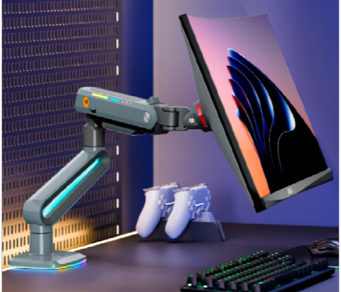 Nb North Bayou V7 Rgb Gaming Monitor Mount Arm Lake Blue For 32 To 60 Inch - Zoom Image 3
