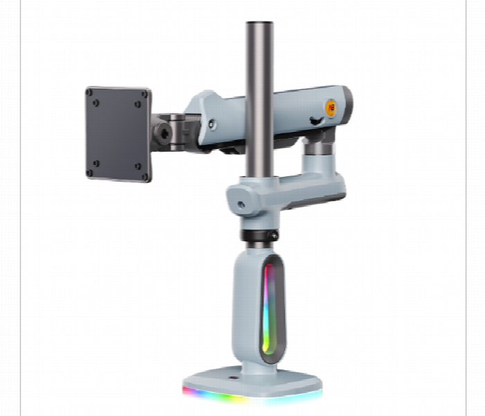 Nb North Bayou V8 Rgb Gaming Single Monitor Mount Arm Lake Blue 32 To 60 Inch - Zoom Image 2
