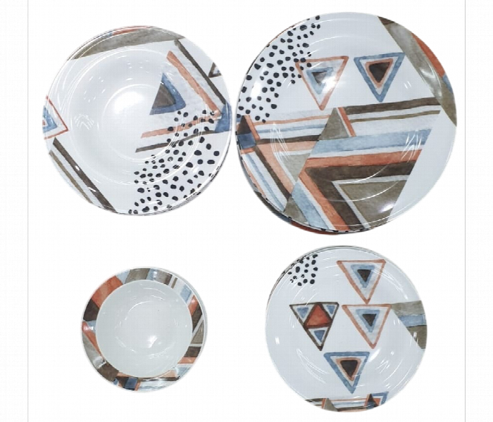 Kutahya Ku 24P Ast Porcelain 24 Pieces Dinner Set Assorted Pattern - Zoom Image 4