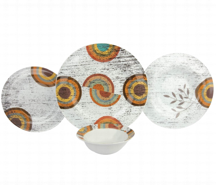 Kutahya Ku 24P Ast Porcelain 24 Pieces Dinner Set Assorted Pattern - Zoom Image 10