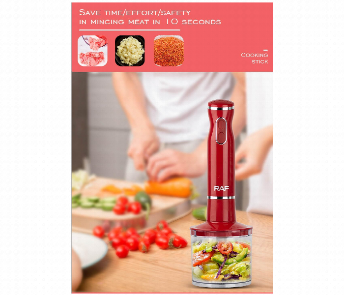 Raf 4 In 1 Hand Blender Set 400W Stainless Steel Chopper Mixer Smoothie Maker And Milk Frother - Zoom Image 4