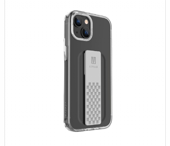 Levelo Graphia Iphone 14 Imd Clear Case Silver - Zoom Image 2