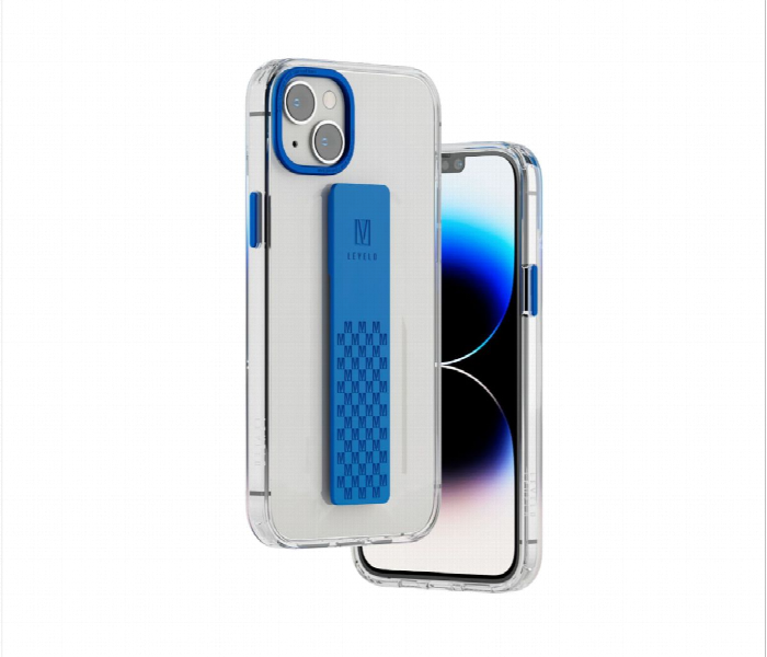 Levelo Graphia Iphone 14 Imd Clear Case Blue - Zoom Image 2