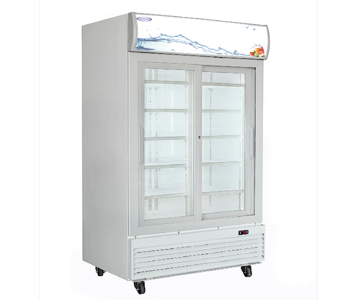 Zenan Showcase Cooler Zsc.lg1000Bf 1000L 2 Door Glass Fast Cooling - Zoom Image