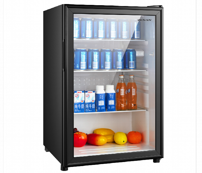 Zenan Beverage Cooler Zbc.bc128 129L Black Glass Door With Led Light - Zoom Image