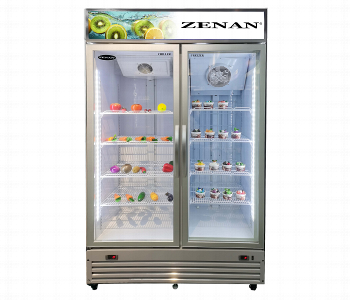Zenan Zfsc.980Fdx Chiller Freezer Showcase Combo 517L Led Digital Thermostat - Zoom Image