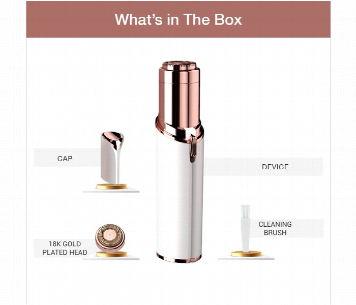 Facial Hair Remover 18K Gold Plated - Zoom Image 2