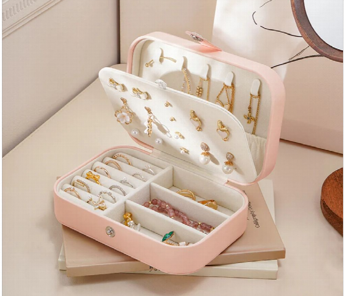 Three Layer Jewelry Storage Box Pink - Zoom Image 2