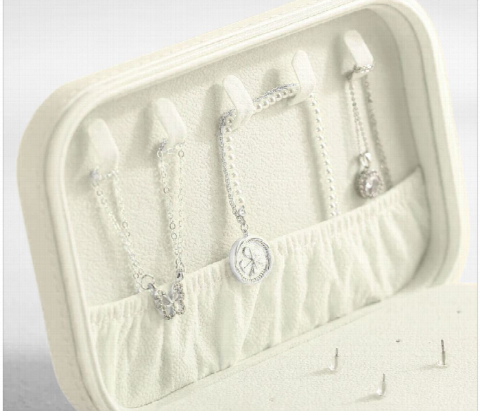 Three Layer Jewelry Storage Box  White - Zoom Image 4